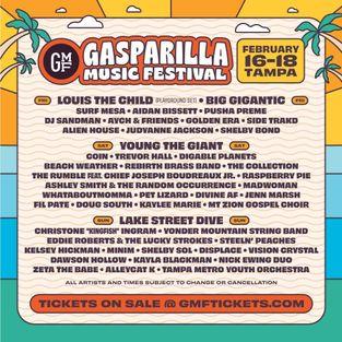 Gasparilla Music Festival Releases Daily Lineup for Feb 16-18